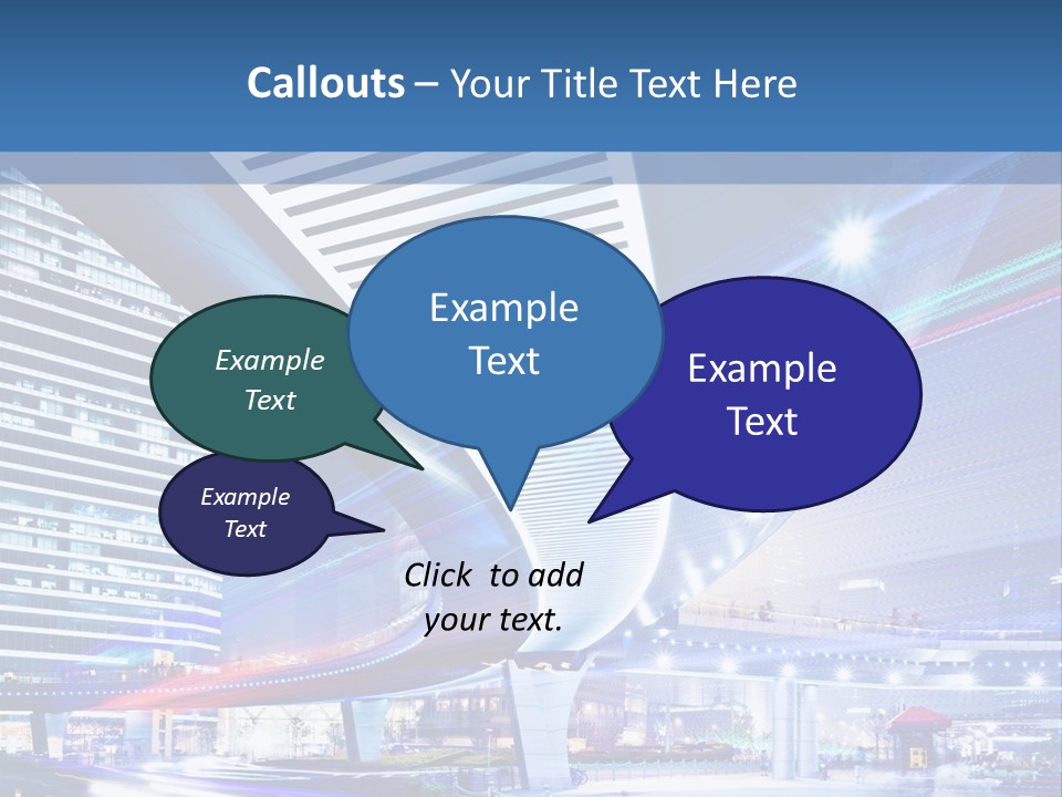 Night City Road PowerPoint Template