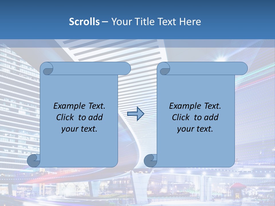 Night City Road PowerPoint Template