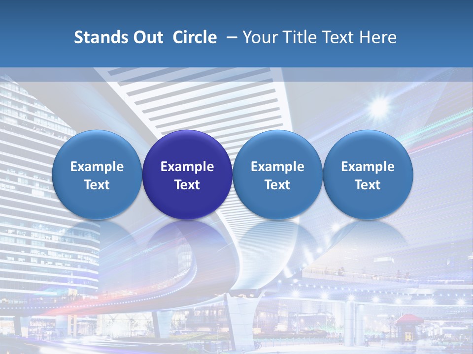Night City Road PowerPoint Template