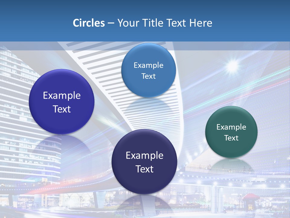 Night City Road PowerPoint Template