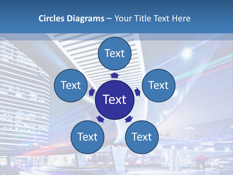 Night City Road PowerPoint Template