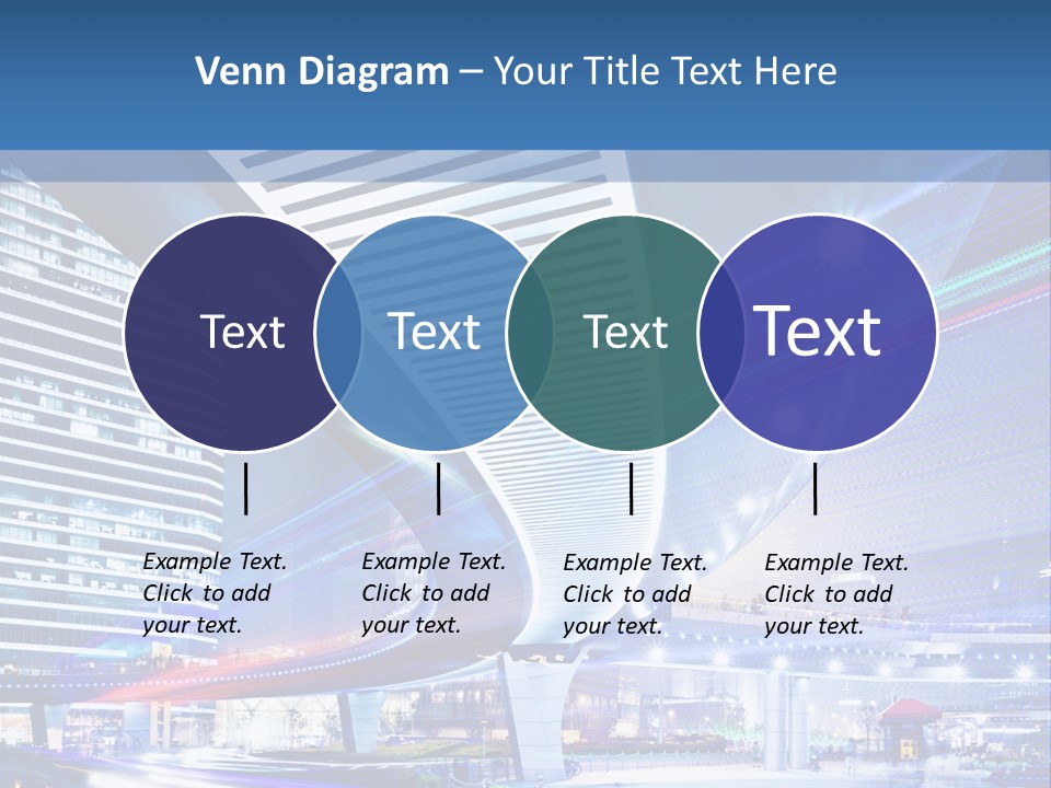 Night City Road PowerPoint Template