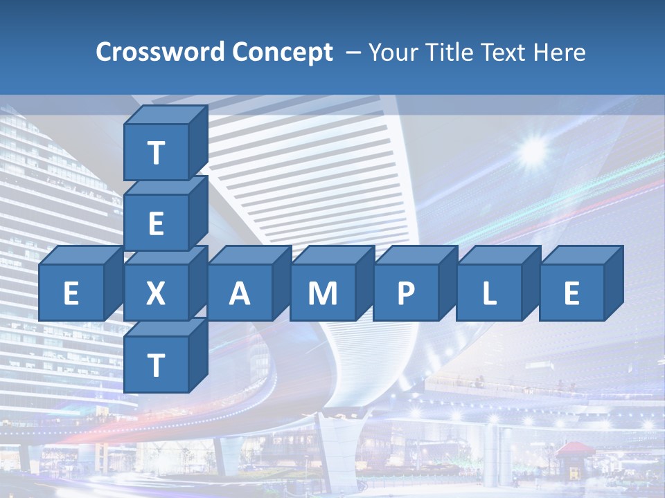 Night City Road PowerPoint Template