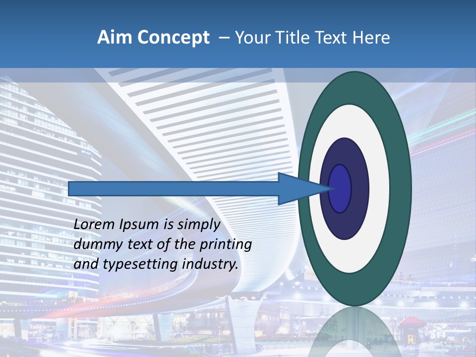 Night City Road PowerPoint Template