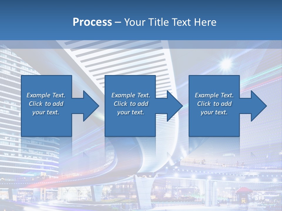 Night City Road PowerPoint Template