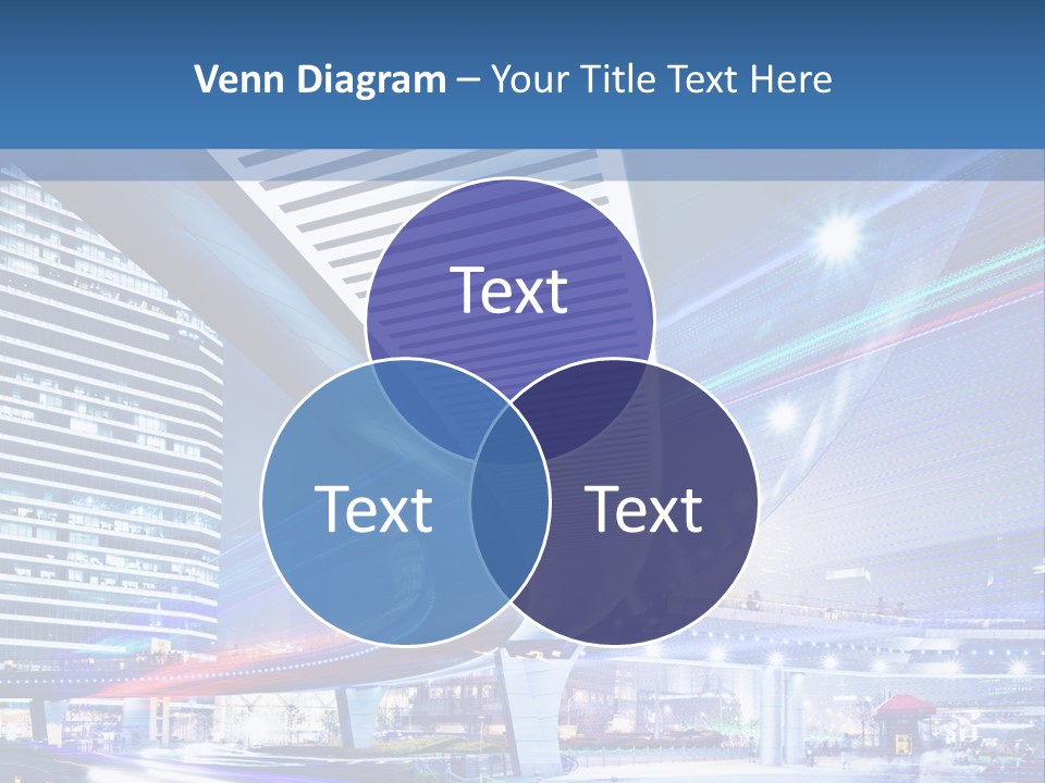 Night City Road PowerPoint Template