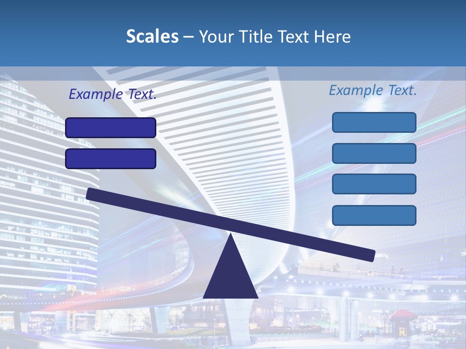 Night City Road PowerPoint Template