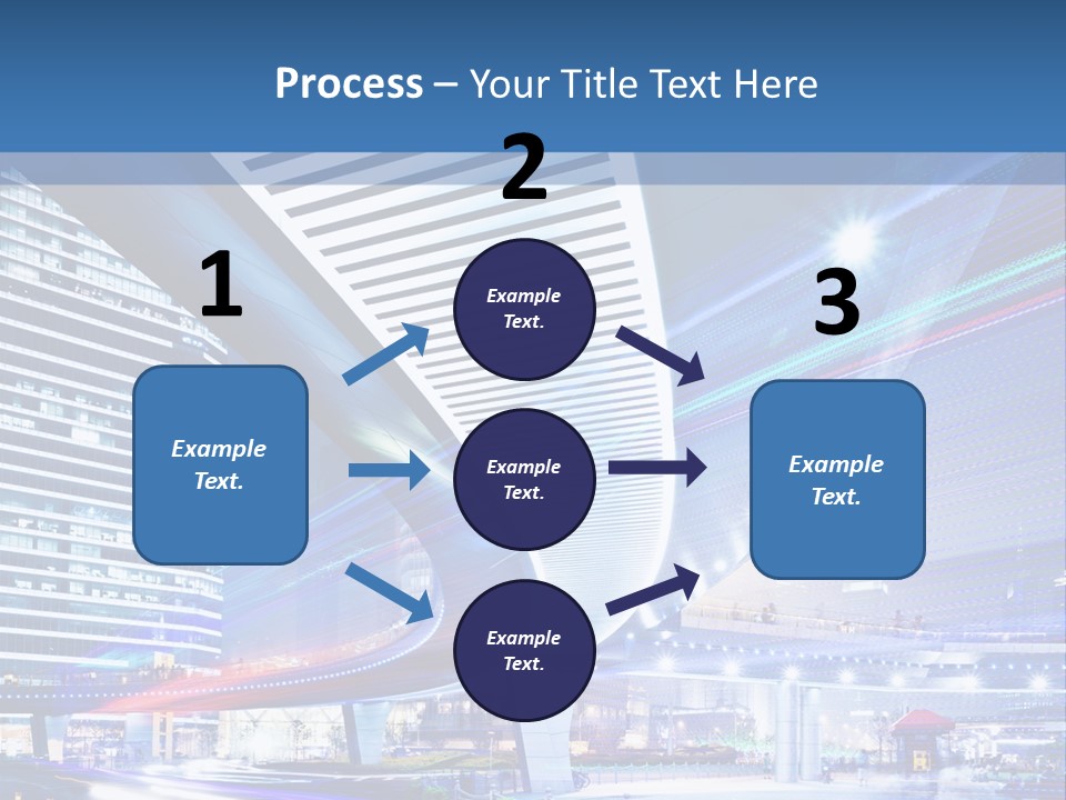 Night City Road PowerPoint Template