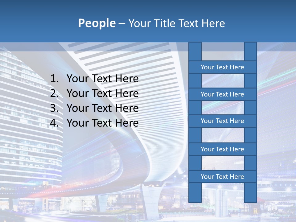 Night City Road PowerPoint Template
