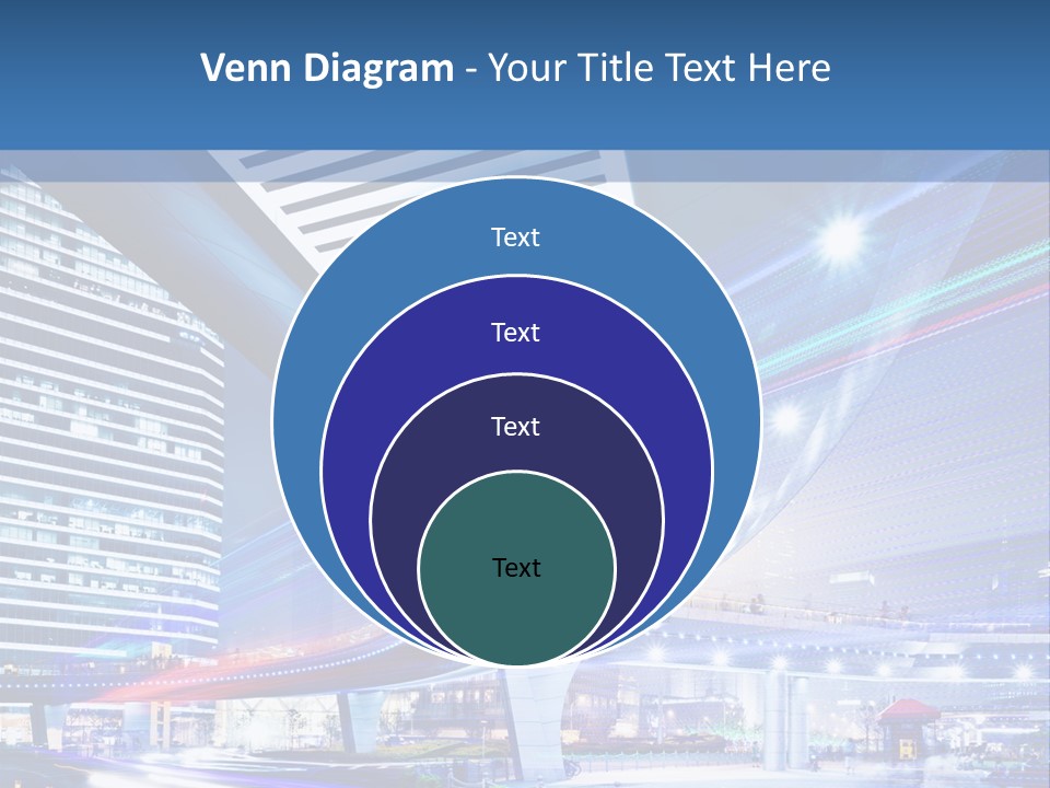 Night City Road PowerPoint Template