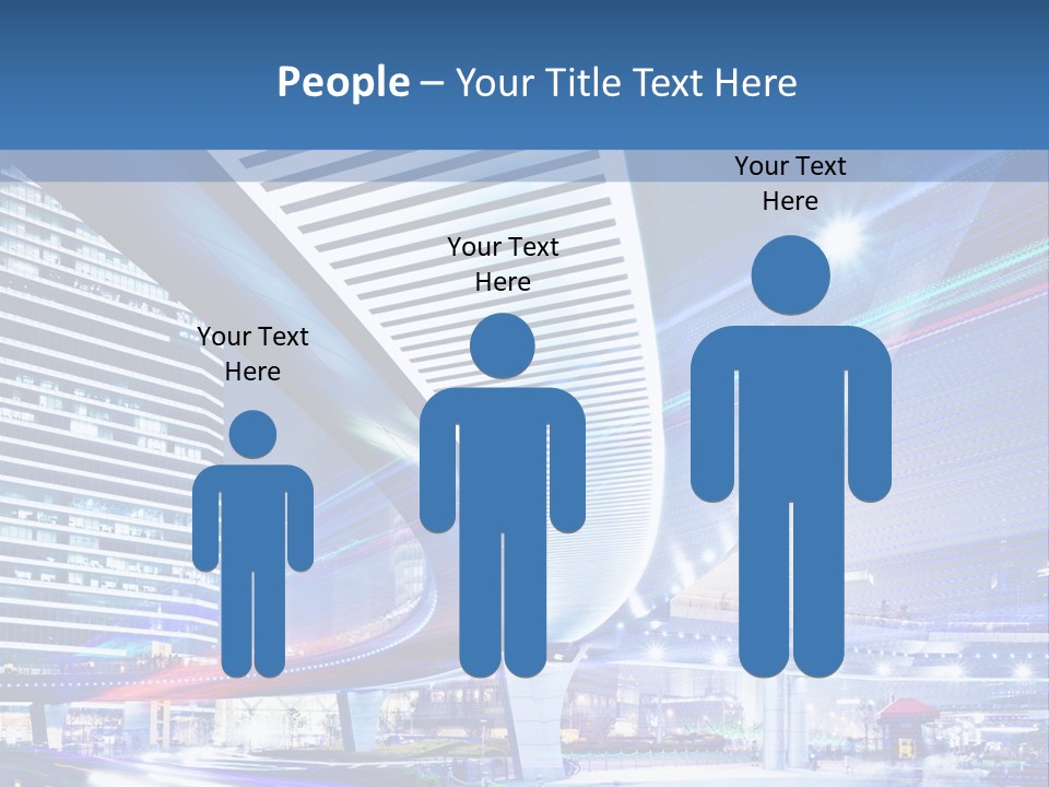 Night City Road PowerPoint Template