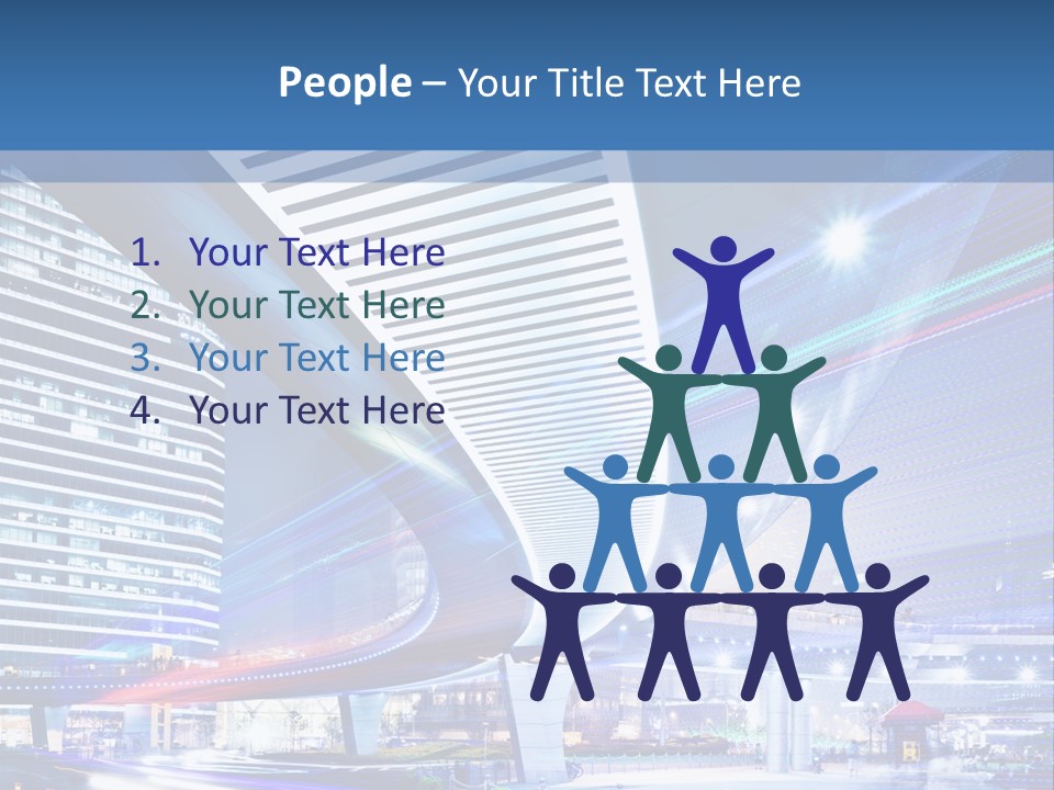 Night City Road PowerPoint Template