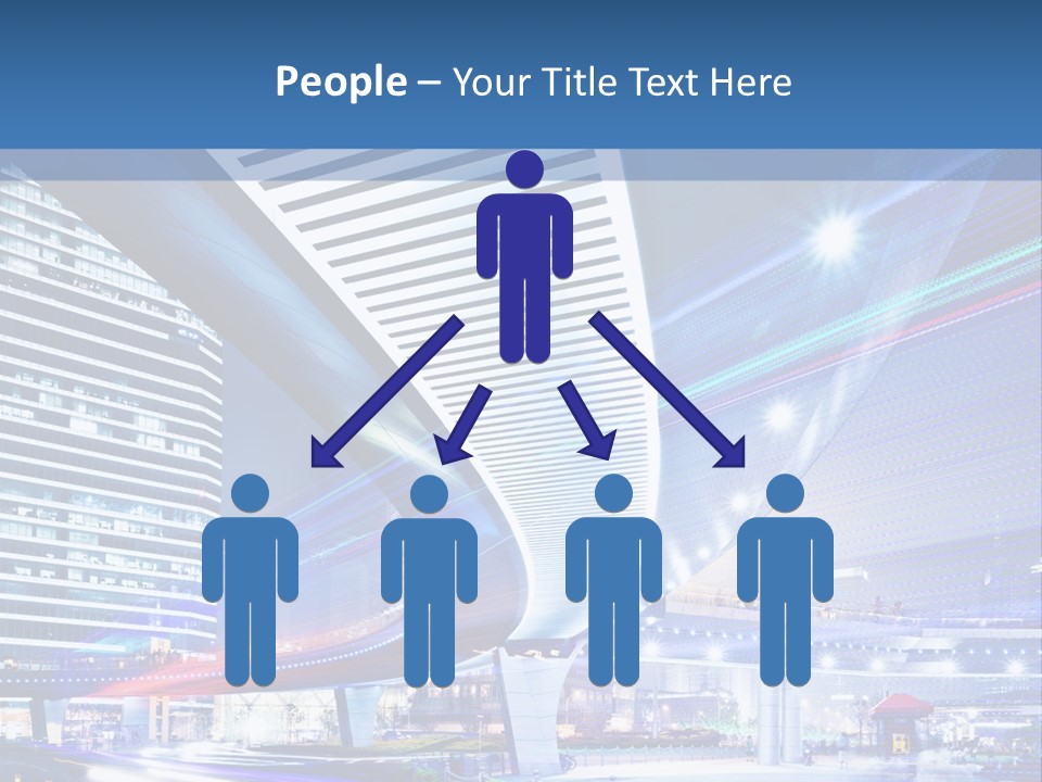 Night City Road PowerPoint Template