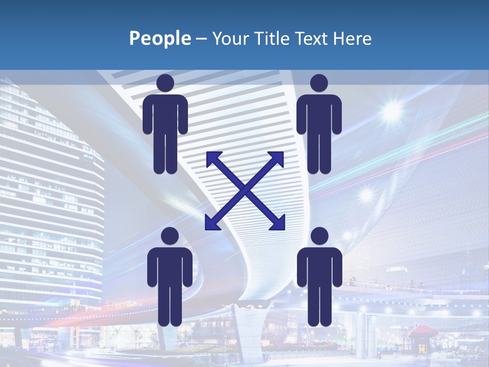 Night City Road PowerPoint Template