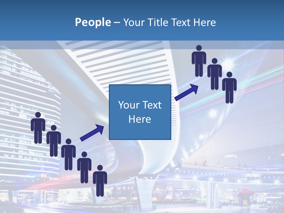 Night City Road PowerPoint Template