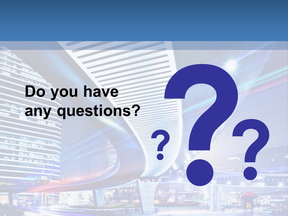 Night City Road PowerPoint Template