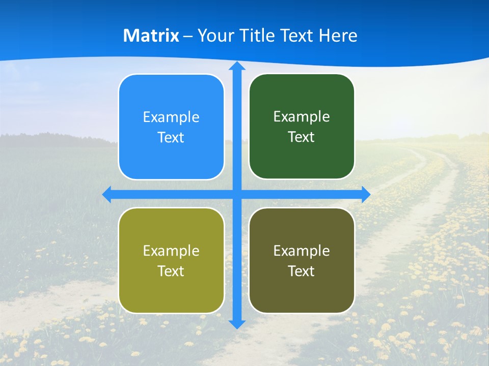 Beauty Meadow Rural PowerPoint Template