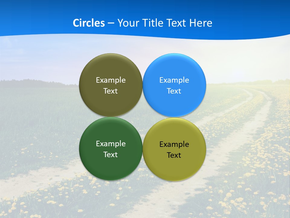 Beauty Meadow Rural PowerPoint Template