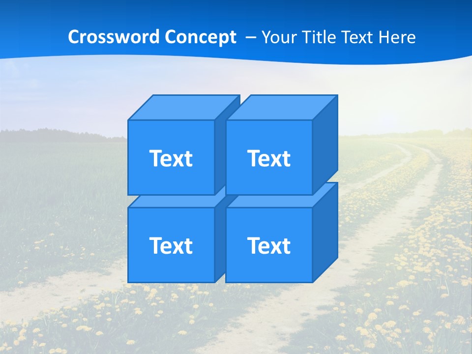 Beauty Meadow Rural PowerPoint Template