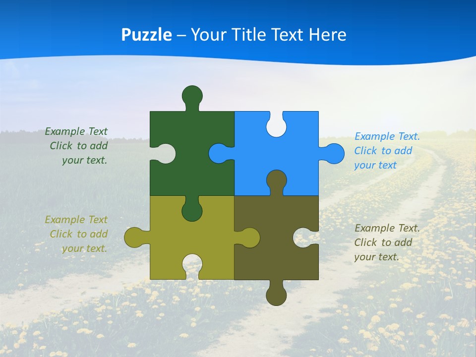 Beauty Meadow Rural PowerPoint Template