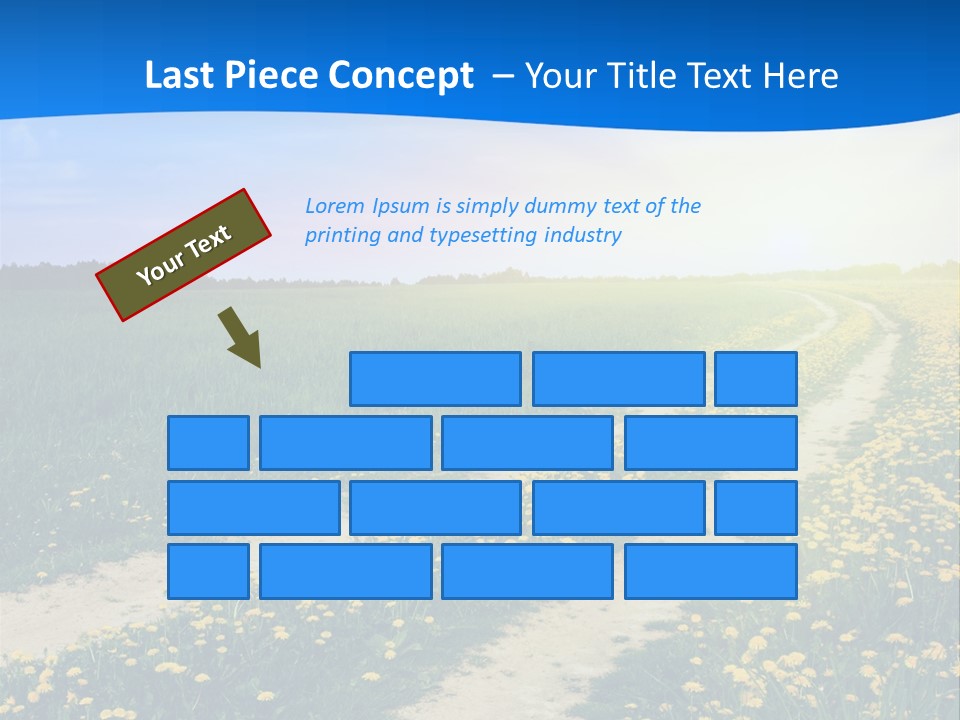 Beauty Meadow Rural PowerPoint Template