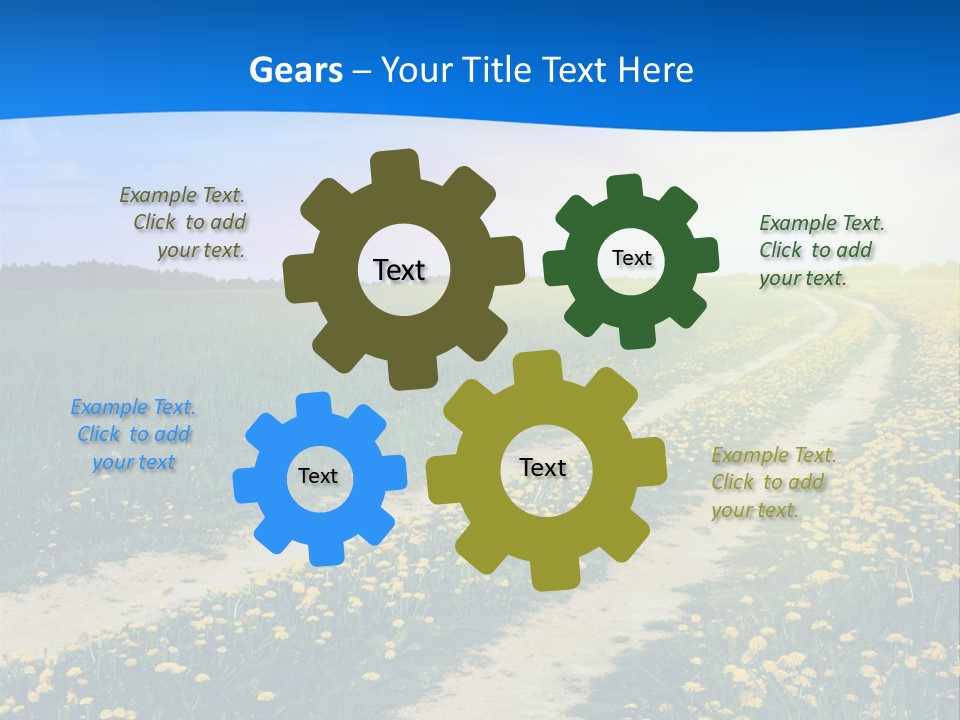 Beauty Meadow Rural PowerPoint Template