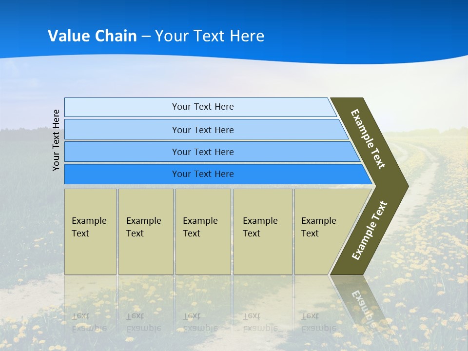 Beauty Meadow Rural PowerPoint Template