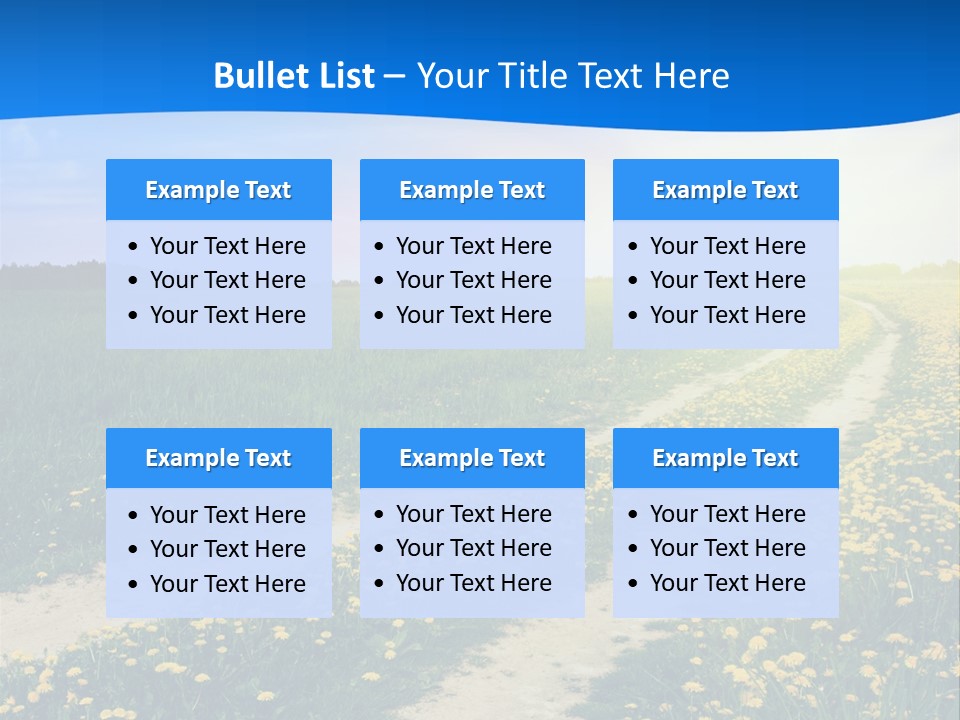 Beauty Meadow Rural PowerPoint Template