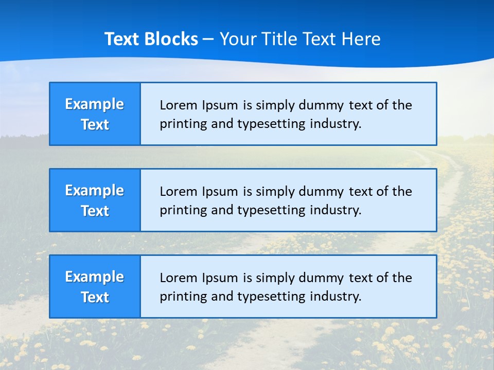 Beauty Meadow Rural PowerPoint Template