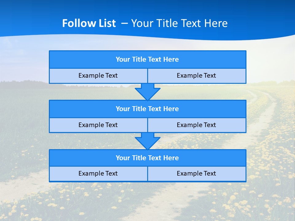 Beauty Meadow Rural PowerPoint Template