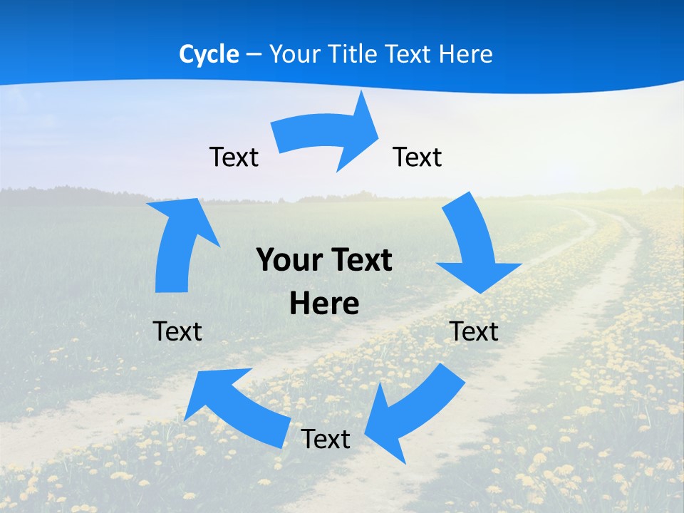 Beauty Meadow Rural PowerPoint Template