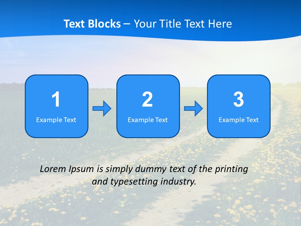 Beauty Meadow Rural PowerPoint Template