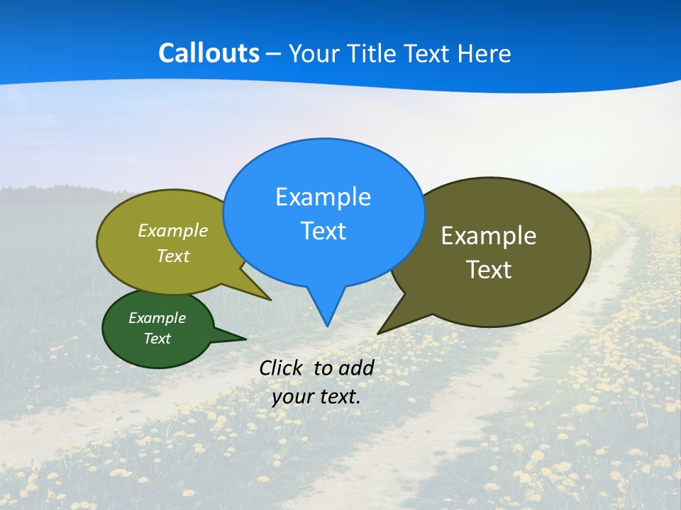 Beauty Meadow Rural PowerPoint Template