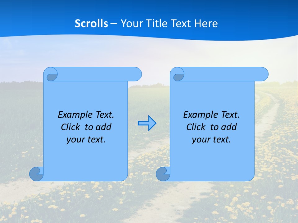 Beauty Meadow Rural PowerPoint Template