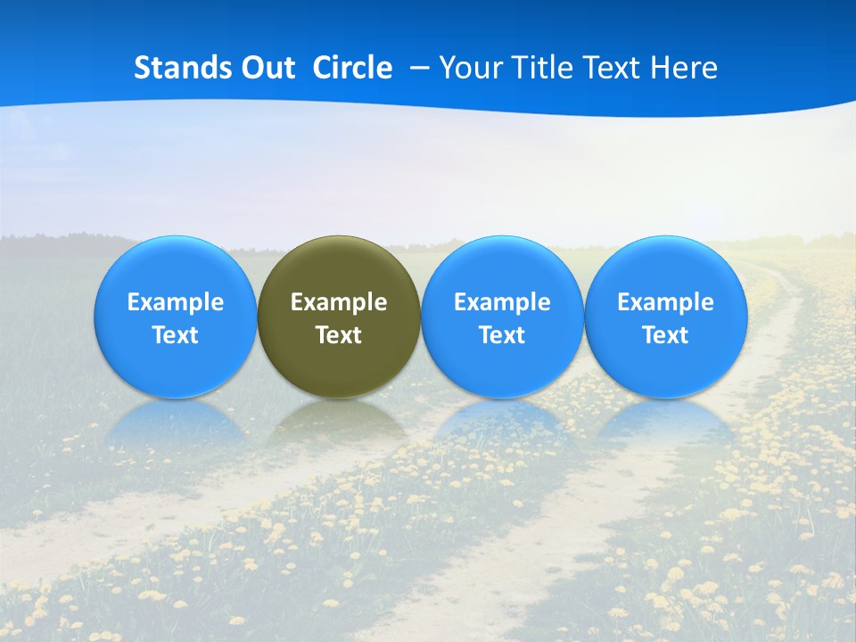 Beauty Meadow Rural PowerPoint Template