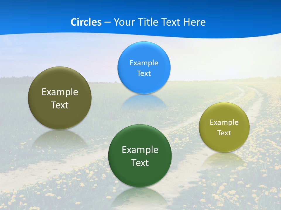 Beauty Meadow Rural PowerPoint Template