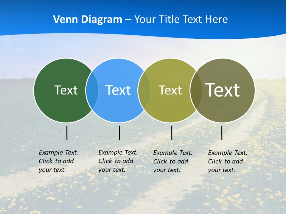 Beauty Meadow Rural PowerPoint Template