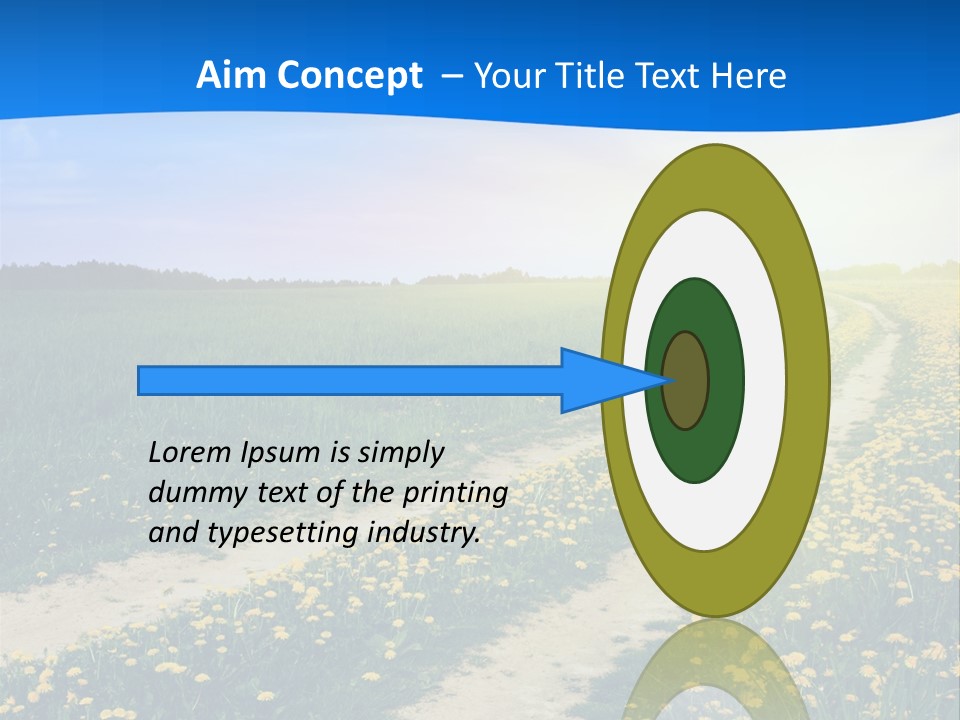 Beauty Meadow Rural PowerPoint Template