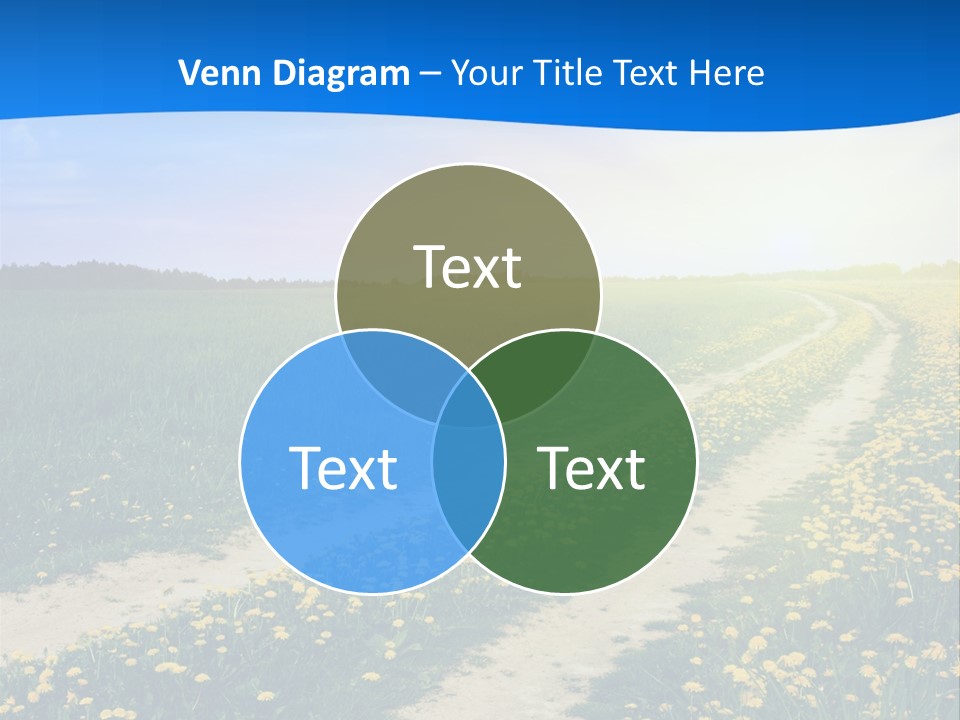 Beauty Meadow Rural PowerPoint Template