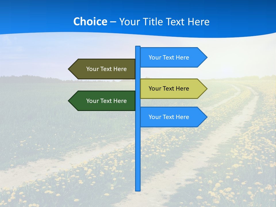Beauty Meadow Rural PowerPoint Template