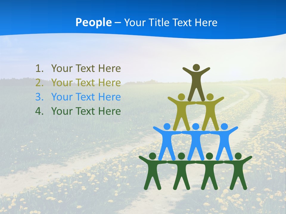 Beauty Meadow Rural PowerPoint Template