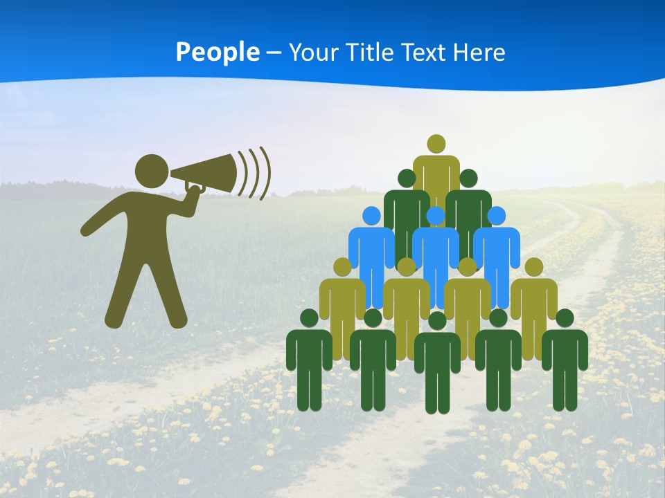 Beauty Meadow Rural PowerPoint Template