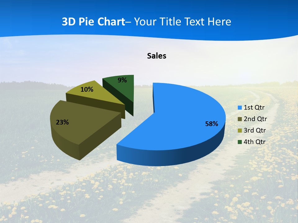 Beauty Meadow Rural PowerPoint Template