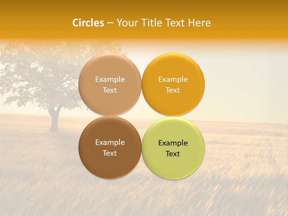 One Outdoors Sunset PowerPoint Template