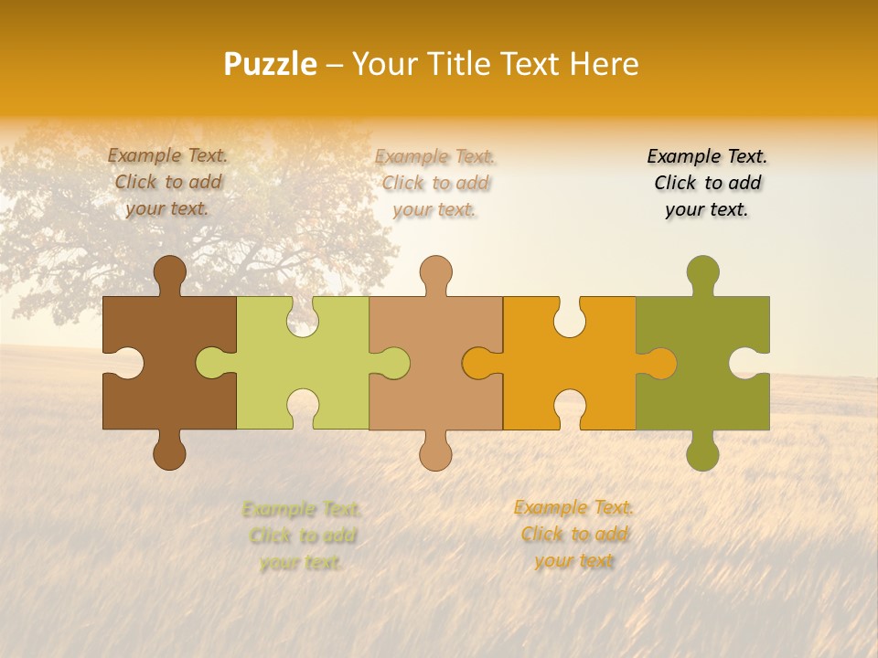 One Outdoors Sunset PowerPoint Template