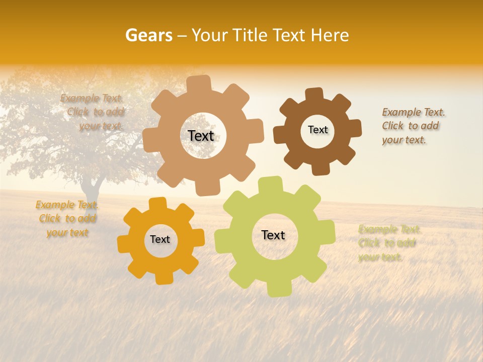 One Outdoors Sunset PowerPoint Template