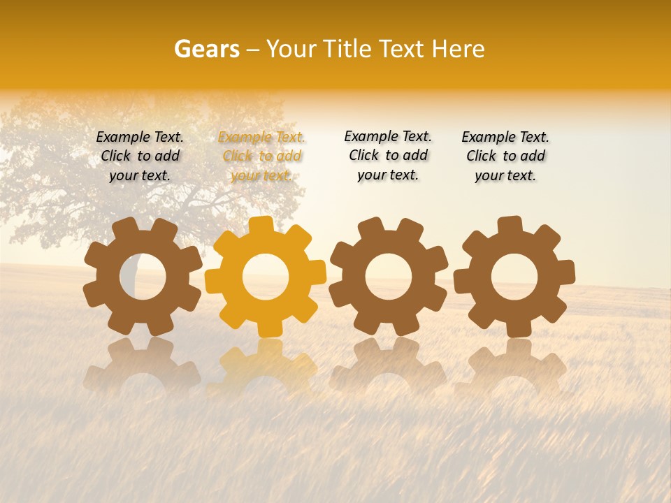 One Outdoors Sunset PowerPoint Template