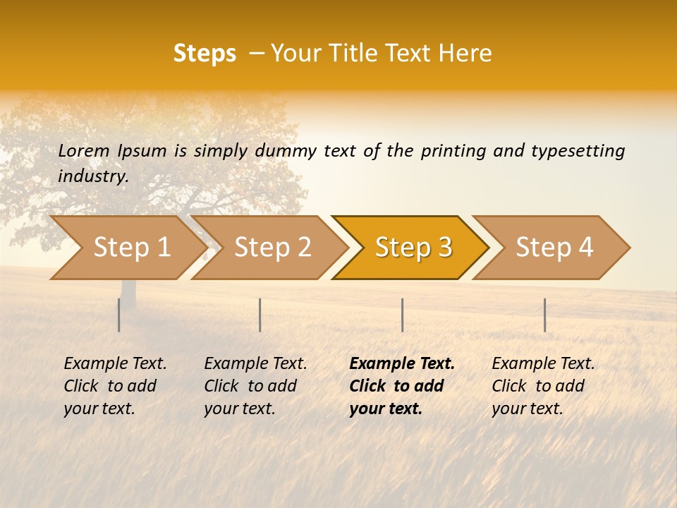 One Outdoors Sunset PowerPoint Template