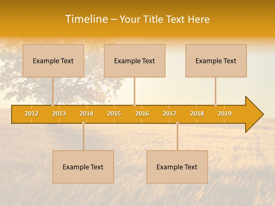 One Outdoors Sunset PowerPoint Template