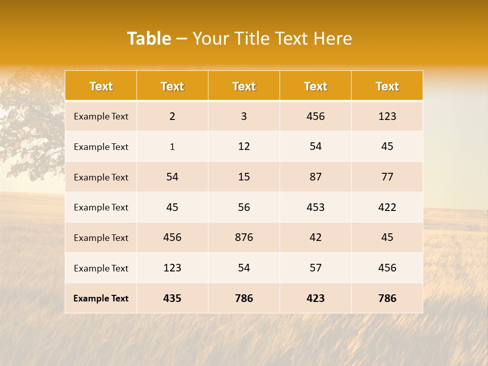 One Outdoors Sunset PowerPoint Template